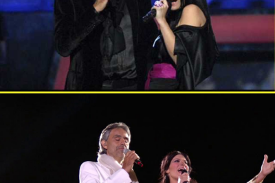 Andrea Bocelli and Laura Pausini Ignite the night with a Breathtaking Duet at Teatro del Silenzio