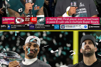 🏆 MOMENT OF VICTORY: Jalen Hurts, Nick Sirianni, Brandon Graham & Jalen Carter React to the Eagles’ Super Bowl Triumph! 🦅🔥