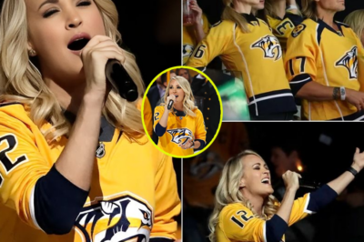 Carrie Underwood’s National Anthem at the Predators Playoff Game: A Powerful Moment That Stopped Time!