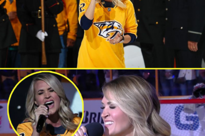 Carrie Underwood’s National Anthem at the Predators Playoff Game: A Powerful Moment That Stopped Time!