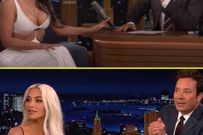 Kim Kardashian tries to control her kids during her Jimmy Fallon interview: “Guys, can you stop…”