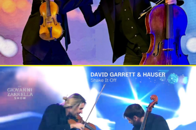 David Garrett and Hauser’s performance of “Shake It Off” on “Die Giovanni Zarrella Show” was a dramatic musical battle.