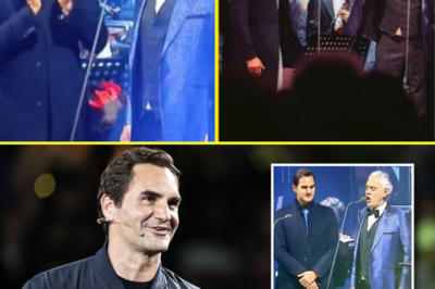 Roger Federer, known for his grace and composure on the court, found himself overcome with emotion as the legendary Andrea Bocelli delivered a breathtaking opera performance. The moment the first note rang out, the atmosphere shifted- pure magic filled the air. Federer, visibly moved, wiped away tears as Bocelli’s powerful voice soared, captivating everyone in attendance. It was more than just music; it was a moment of raw, unfiltered emotion that left the entire audience in stunned silence